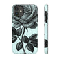 Elegant Floral Phone Case, Tough Cases for iPhones, Black Rose Design, Gift for Her, Stylish Phone Cover, Birthday Gifts