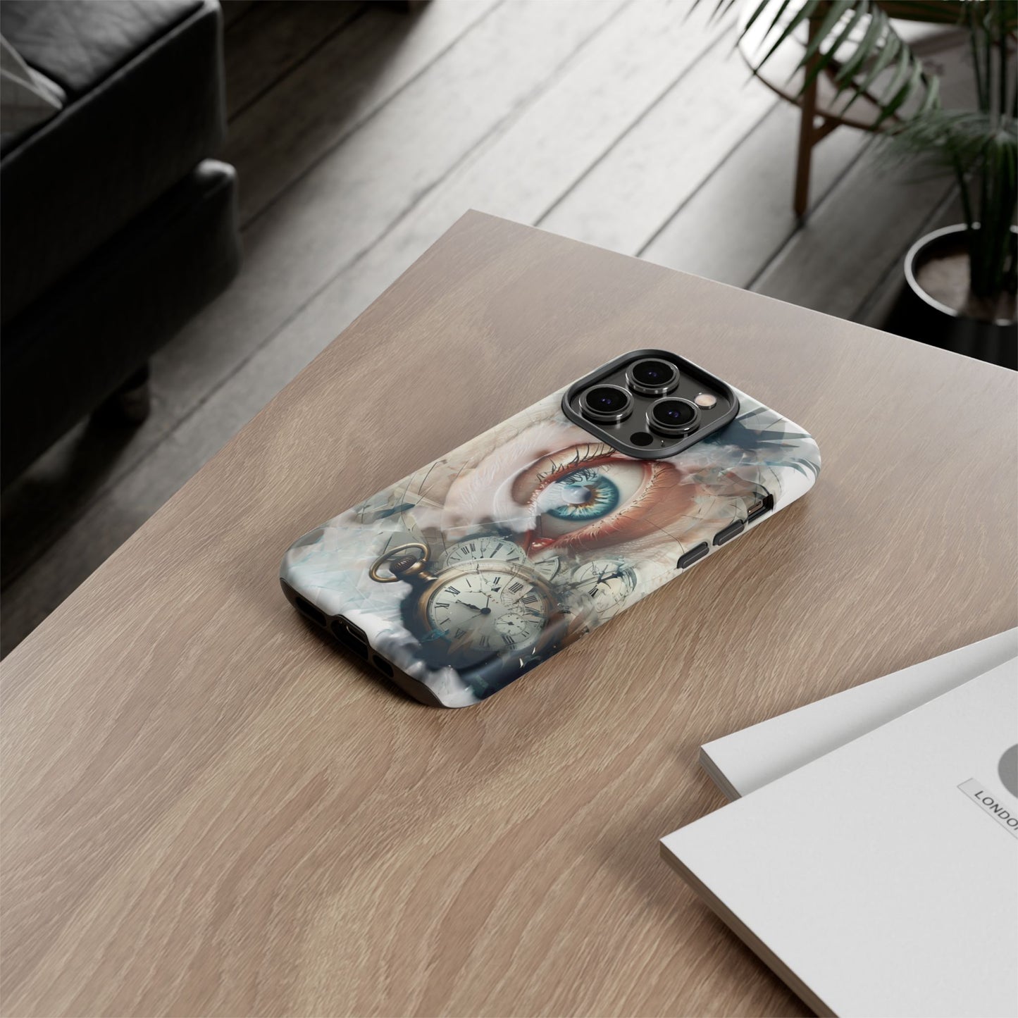 Artistic Eye Phone Case, Unique Smartphone Cover, Whimsical Gift for Art Lovers, Trendy Tech Accessory, Birthday Present, Holiday Gift