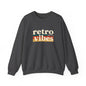 Retro Vibes Crewneck Sweatshirt, Unisex Vintage Style, Cozy Fall Fashion, Gift for Music Lovers, Chill Weekend Wear