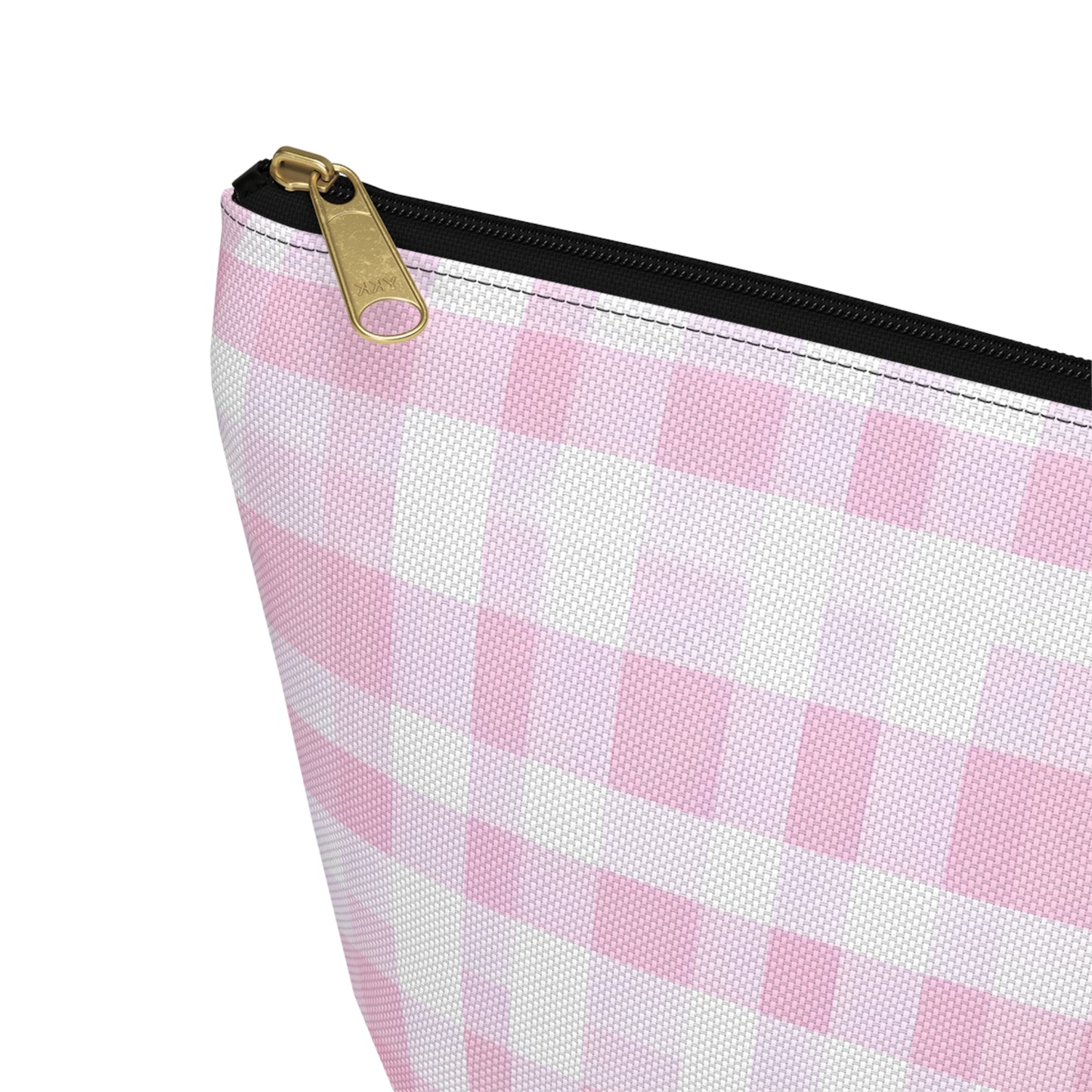Chic Pink Plaid Accessory Pouch | Makeup Bag, Travel Organizer, Toiletry Case, Gift for Her, Cute Storage Solution
