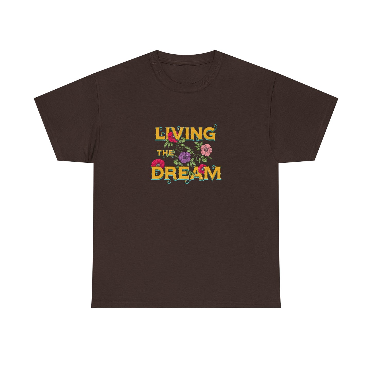 Living the Dream Floral Tee, Unisex Cotton T-Shirt, Inspirational Gift, Casual Everyday Wear, Flower Graphic Shirt, Summer Wardrobe [...]