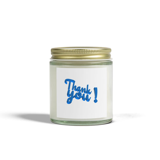 Thank You Scented Candles | Coconut Apricot Wax | Gift for Any Occasion | Home Fragrance | Relaxation | Self-Care | Gift Idea | 4oz, 9oz