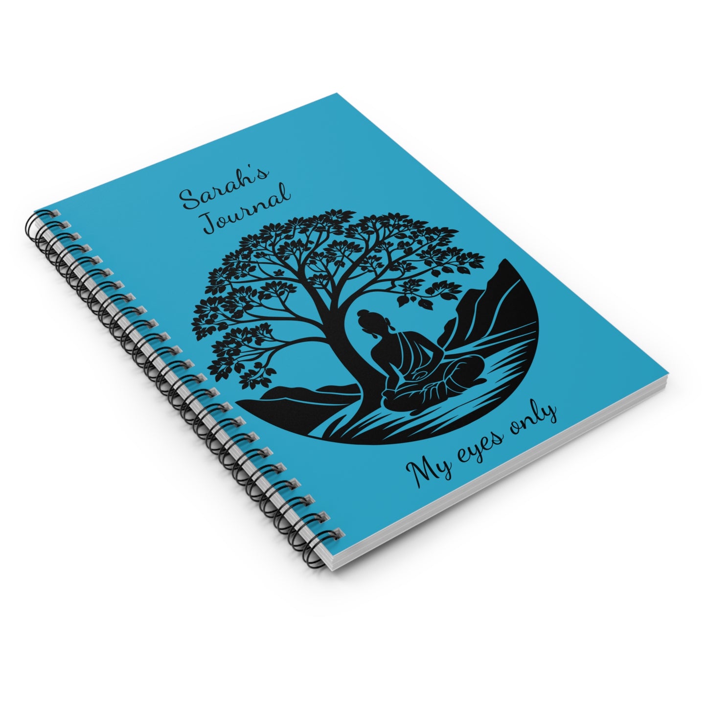 Meditation Spiral Notebook - Personalized Journal for Mindfulness, Gifts for Yoga Lovers, Spiritual Writing, Inspirational Diary, [...]