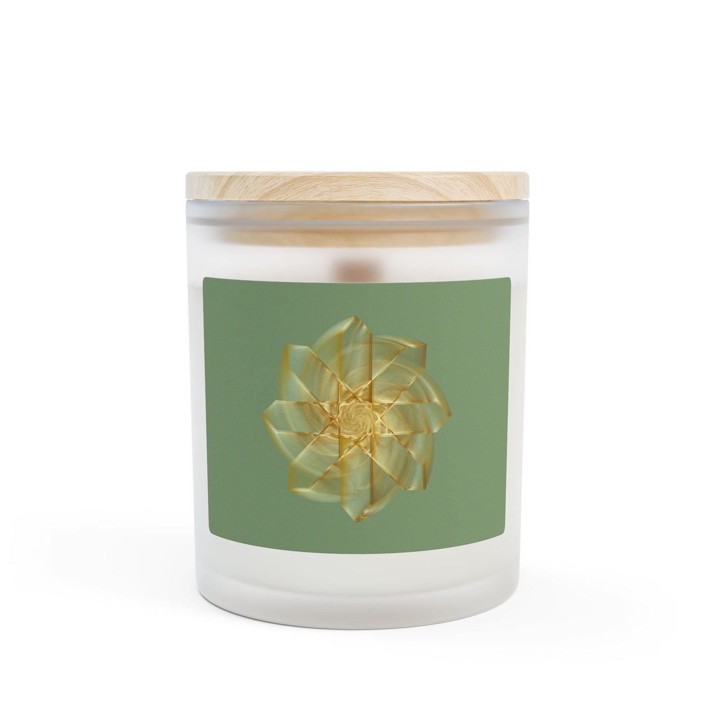 Aromatherapy Frosted Glass Candle, Relaxing Home Decor, Eco-Friendly Gift, Eco Candle for Self-Care, Calming Scented Candle