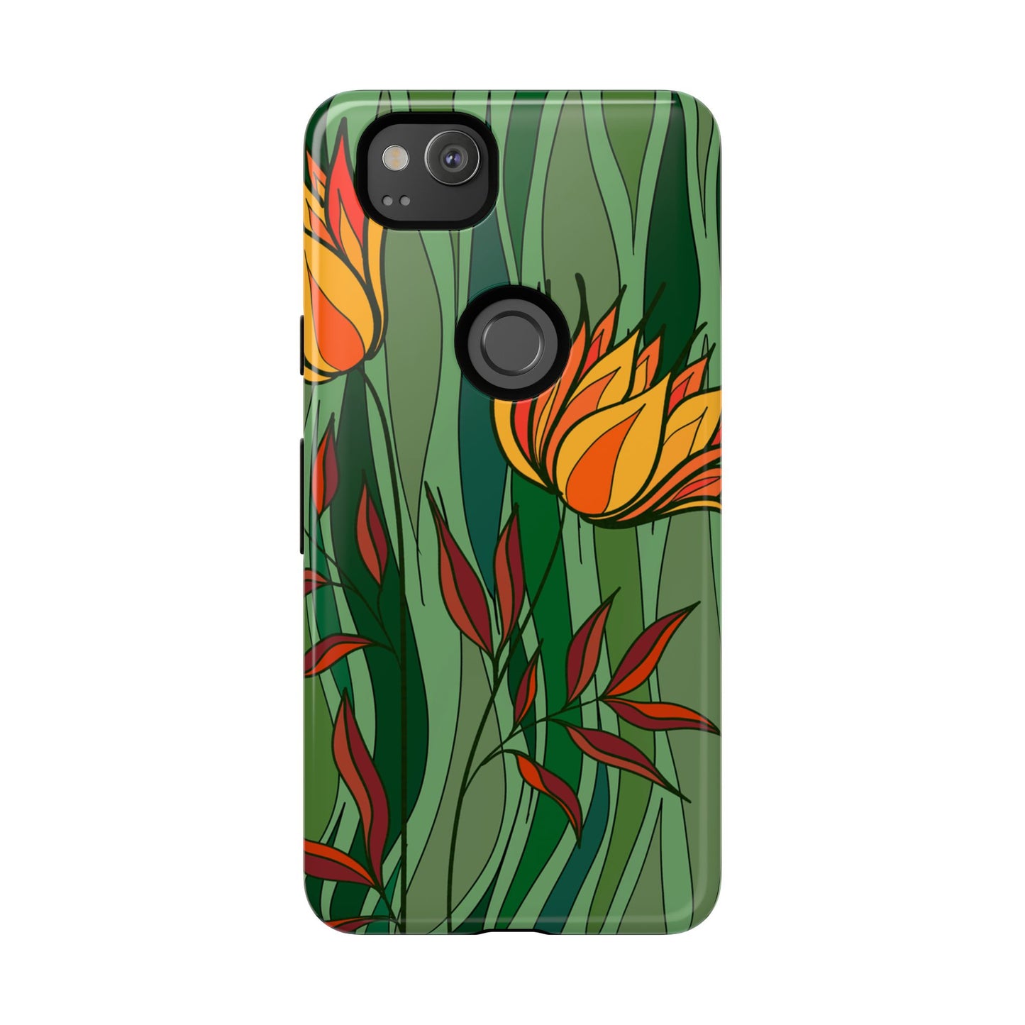 Vibrant Floral Phone Case, Nature-Inspired Tough Case, Eco-Friendly Cover, Unique Gift for Nature Lovers, Spring Decor