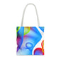 Vibrant Abstract Tote Bag, Colorful Beach Bag, Reusable Grocery Tote, Stylish Everyday Bag, Gift for Art Lovers