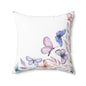 Spun Polyester Square Pillow - Wildflowers