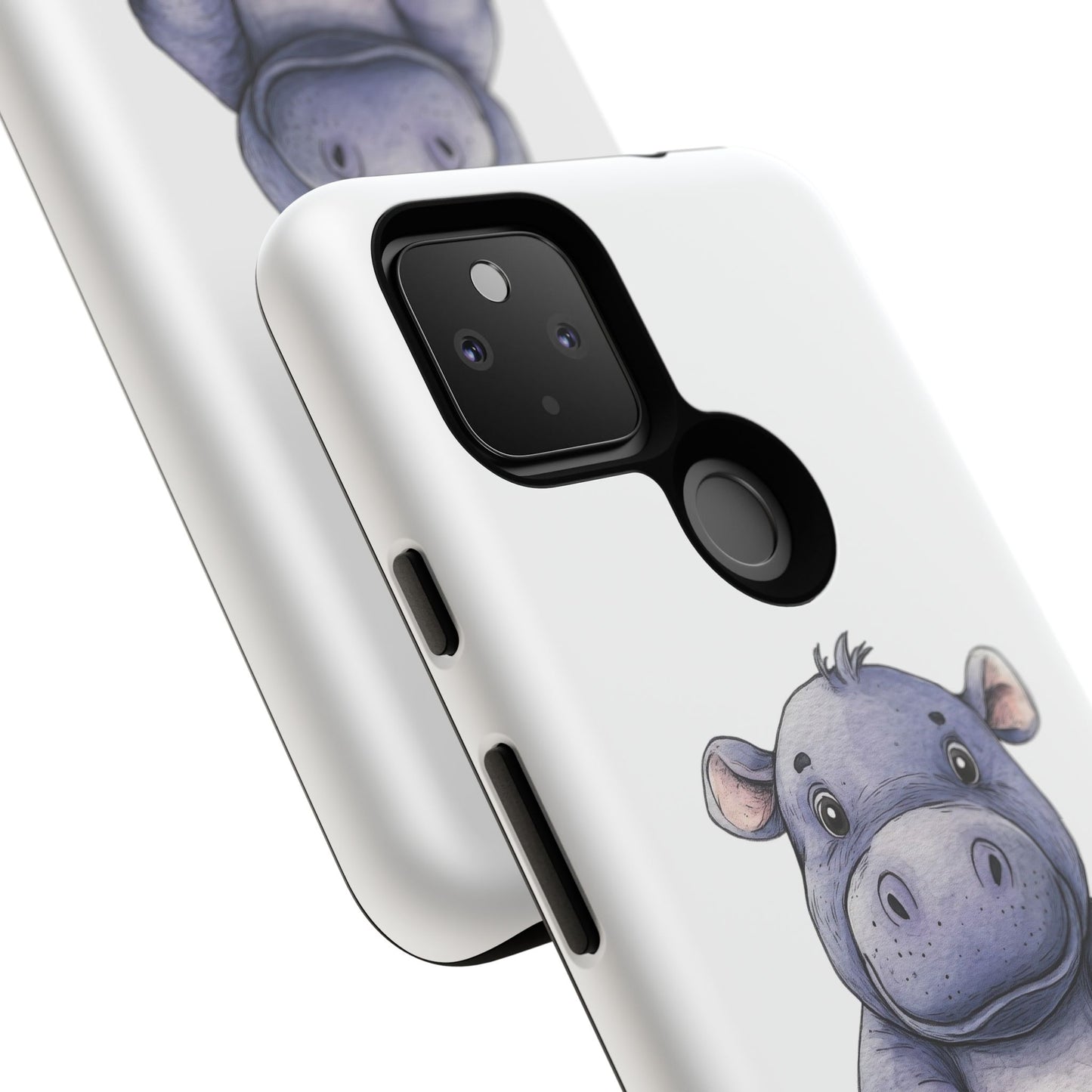Cute Hippo Phone Case, Unique Tough Cases, Animal Lover Gift, Cute Animal Design, Baby Animal Phone Accessory