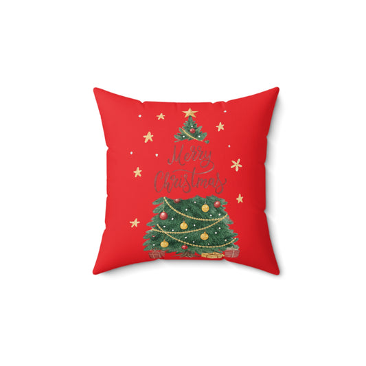 Christmas Tree Pillow, Festive Home Decor, Holiday Decoration, Cozy Couch Cushion, Merry Christmas Gift