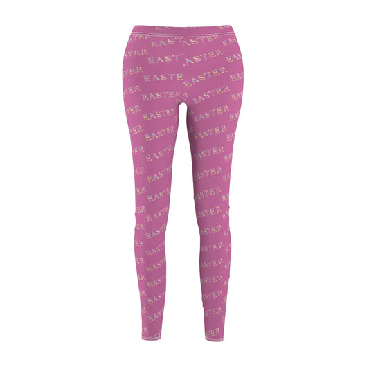 Easter Vibe Casual Leggings - Perfect for Spring, Yoga, Lounging, Holiday Celebrations, Fitness - Women's Cut & Sew