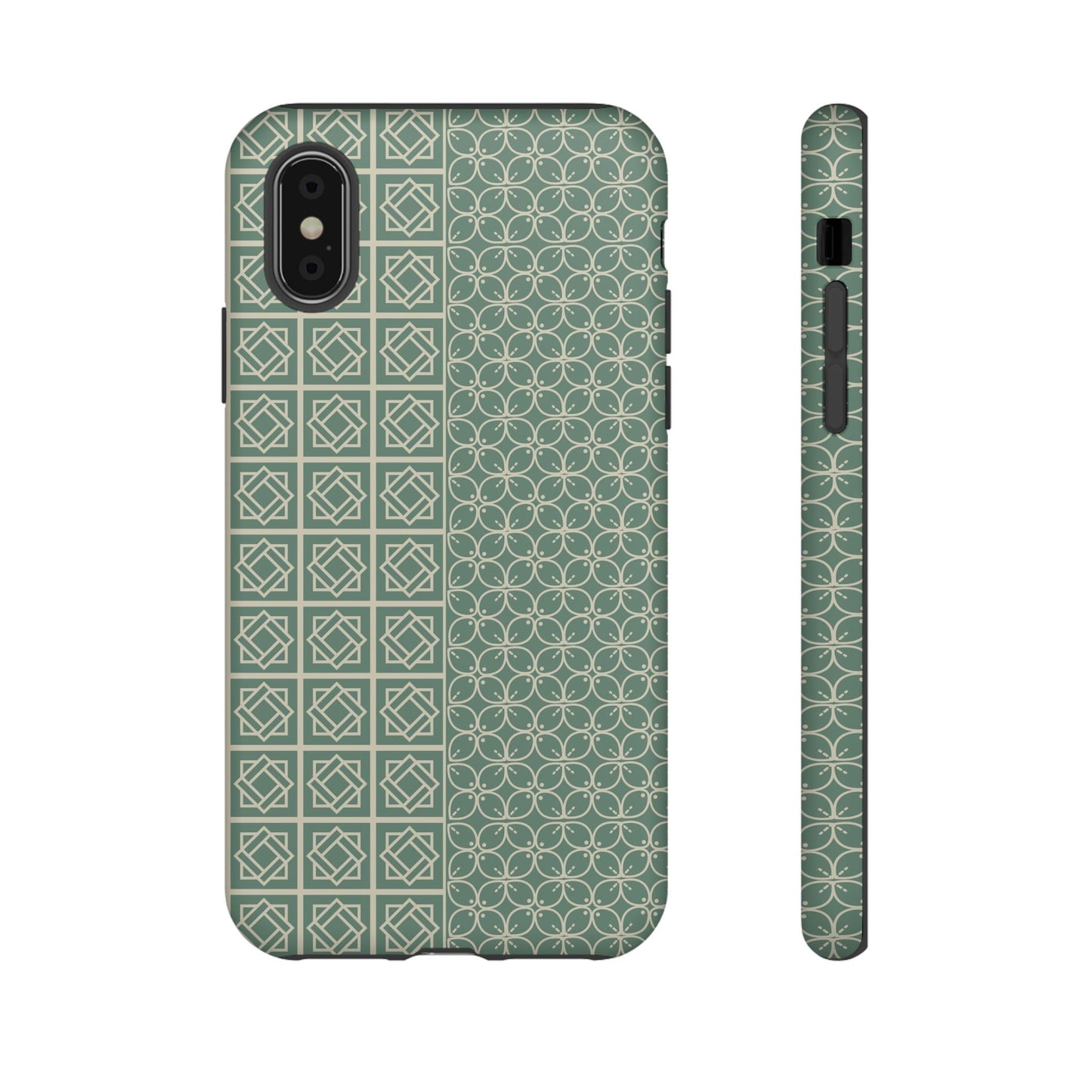 Stylish Phone Case with Geometric Patterns, Tough Cases, Durable Cell Phone Cover, Trendy Smartphone Accessory, Functional Gift Idea