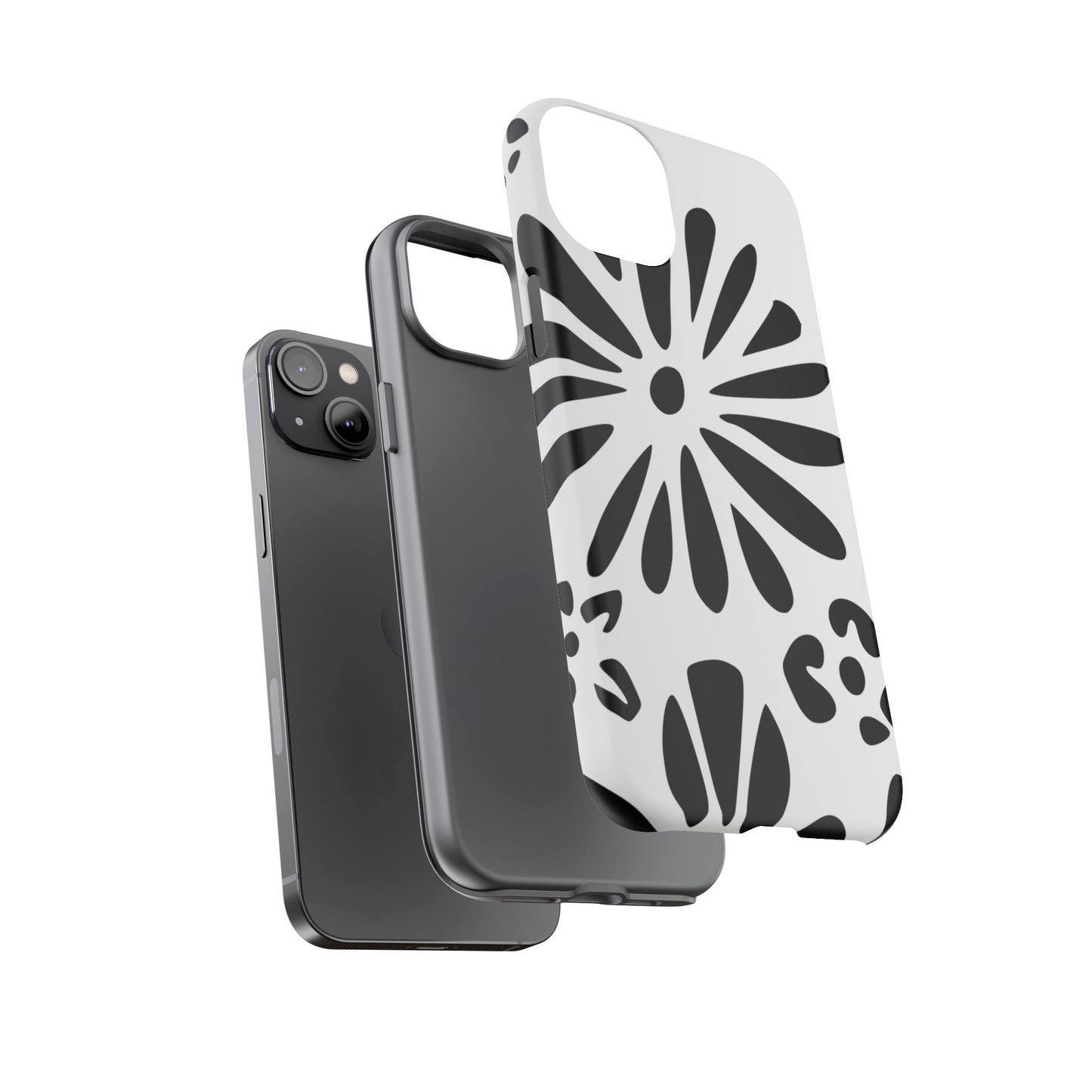 Stylish Phone Case with Floral Design, Tough Phone Cover for Her, Trendy Black and White Cell Phone Case, Unique Gift for Birthdays [...]