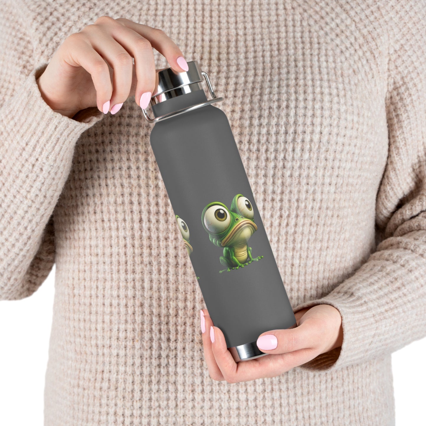 Frog-Themed Insulated Water Bottle, Funny Gift for Nature Lovers, Reusable Hydration Flask, Eco-Friendly Travel Mug, Summer Adventure [...]