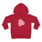 Adorable Toddler Pullover Fleece Hoodie with Pink Flower Design, Kids Sweatshirt, Toddler Clothing, Spring Outfit, Cute Gift for Kids