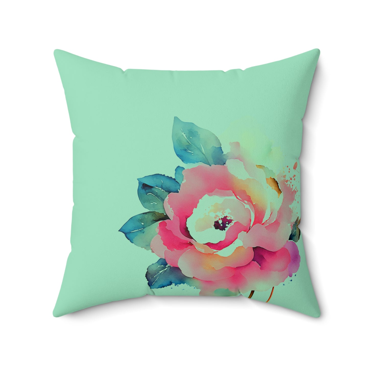 Floral Throw Pillow, Cozy Home Decor, Gift for Her, Spring Decoration, Elegant Cushion, Vibrant Accent Pillow