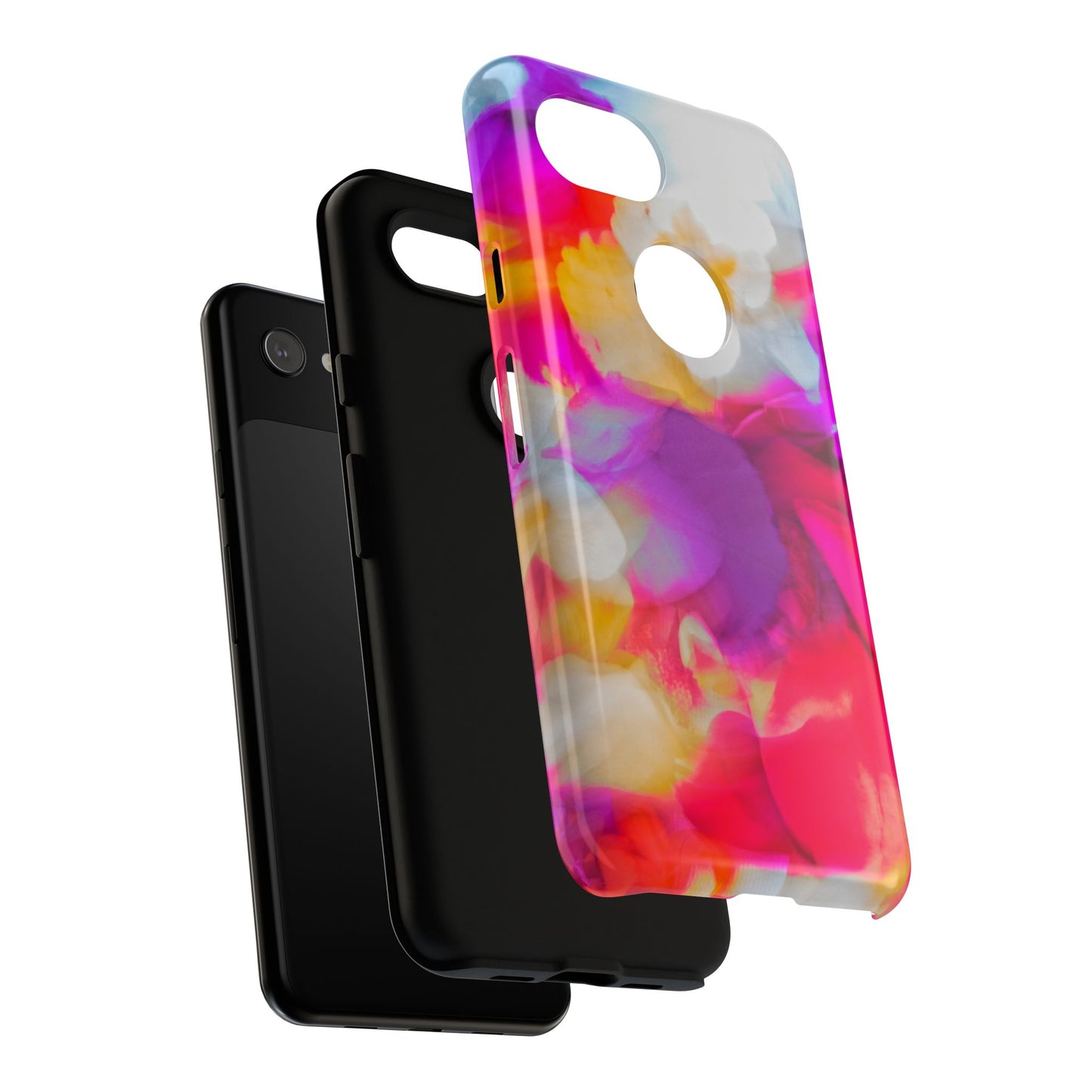 Floral Phone Case: Stylish Art for Your Device, Tough Cases, Gift for Her, Flower Print, Trendy Accessories, Phone Protection