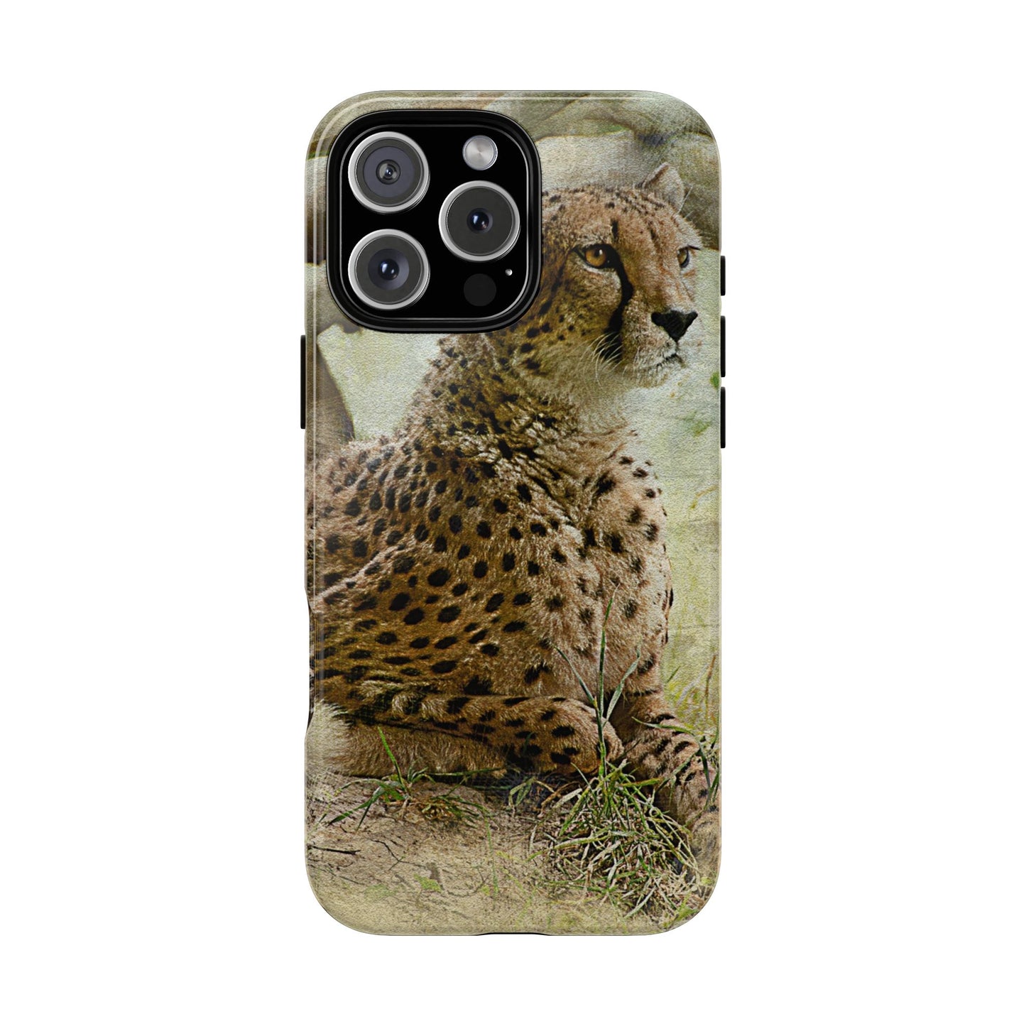 Cheetah Phone Case, Tough Cases, Animal Lover Gift, Wildlife Protection, Eco-Friendly Mobile Cover, Unique Phone Accessory