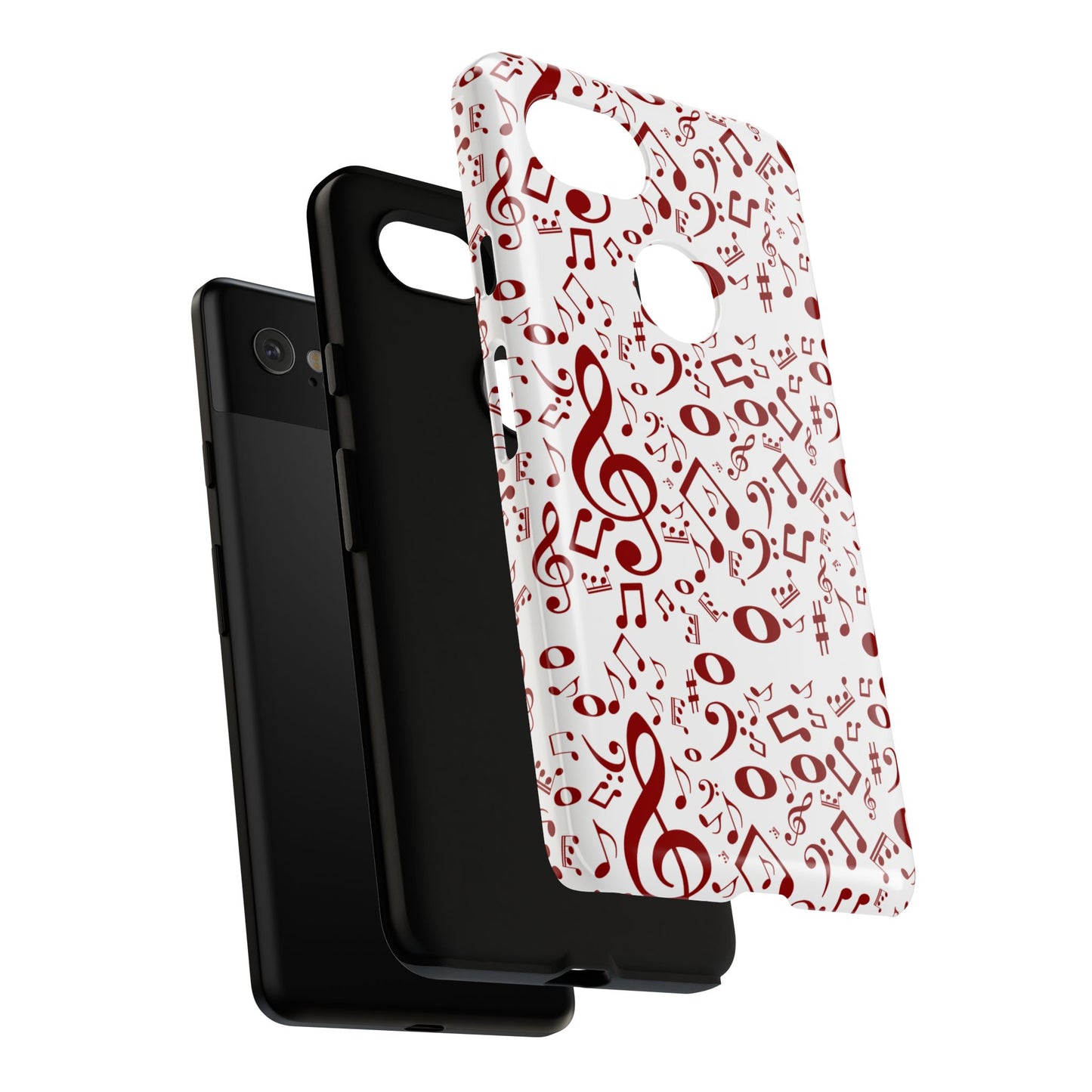 Musical Note Phone Case, Tough iPhone Cover, Gift for Musicians, Customizable, Music Lover's Accessory, Durable Phone Protection