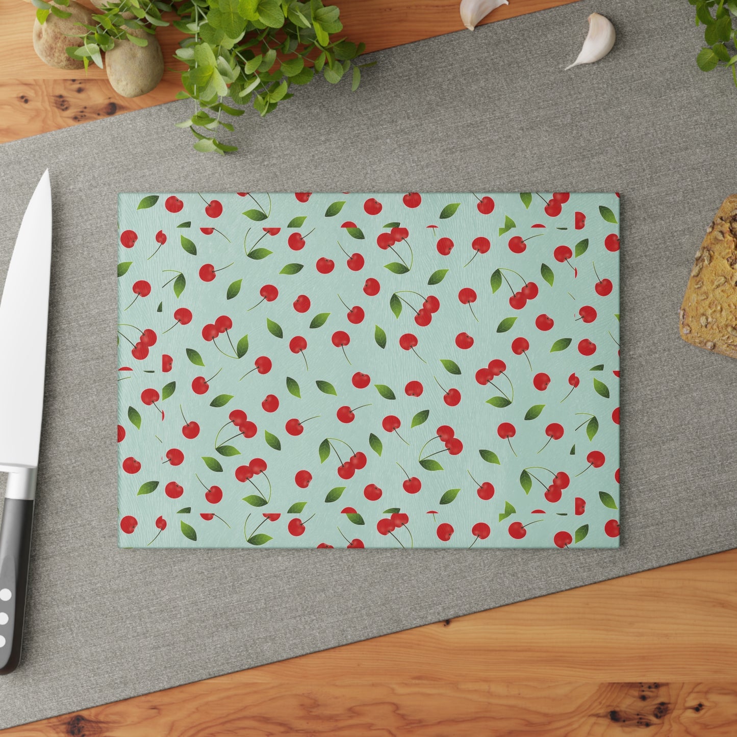 Charming Floral Glass Cutting Board, Kitchen Decor, Culinary Gift, Housewarming Present, Wedding Gift, Eco-Friendly Kitchenware