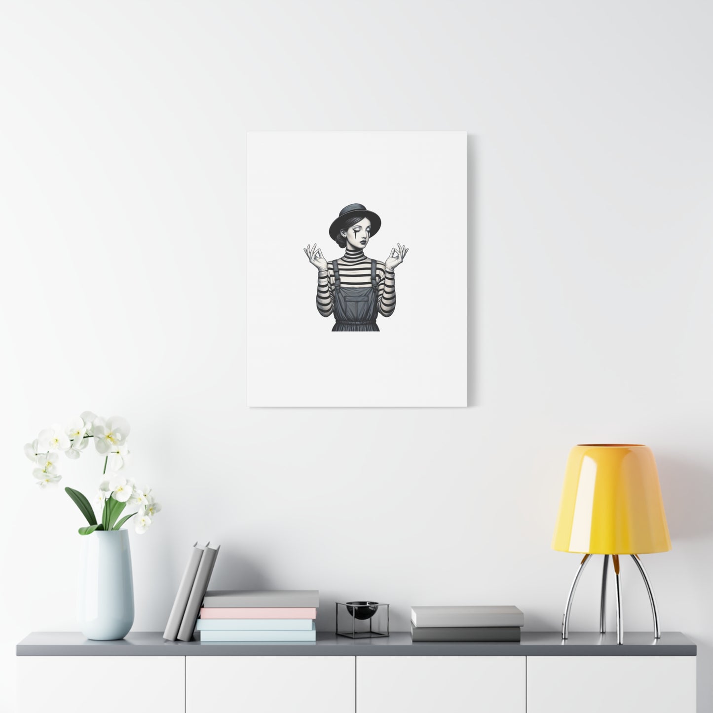 Meditative Striped Canvas Wall Art | Modern Boho Decor, Gift for Art Lovers, Minimalist Home Accent, Gallery Wall Art