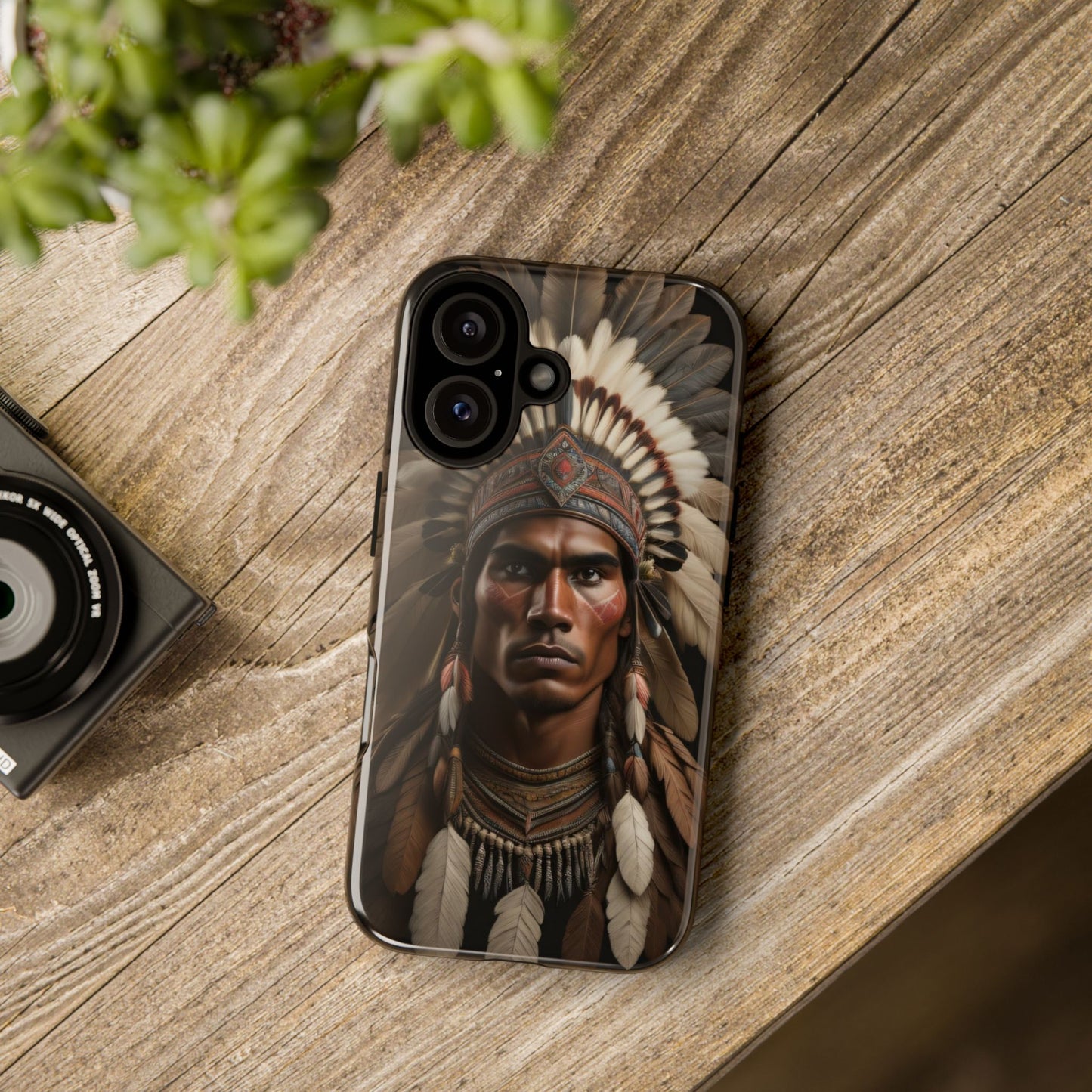 Native American Art Phone Case, Strong Culture Design, Unique Gift for Him or Her, Tough Cases, Customizable Protector, Tribal Style