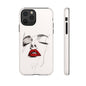 Stylish Phone Case with Artistic Lip Design, Femme Tech Accessory, Trendy Device Cover, Gift for Her, Unique Phone Accessories