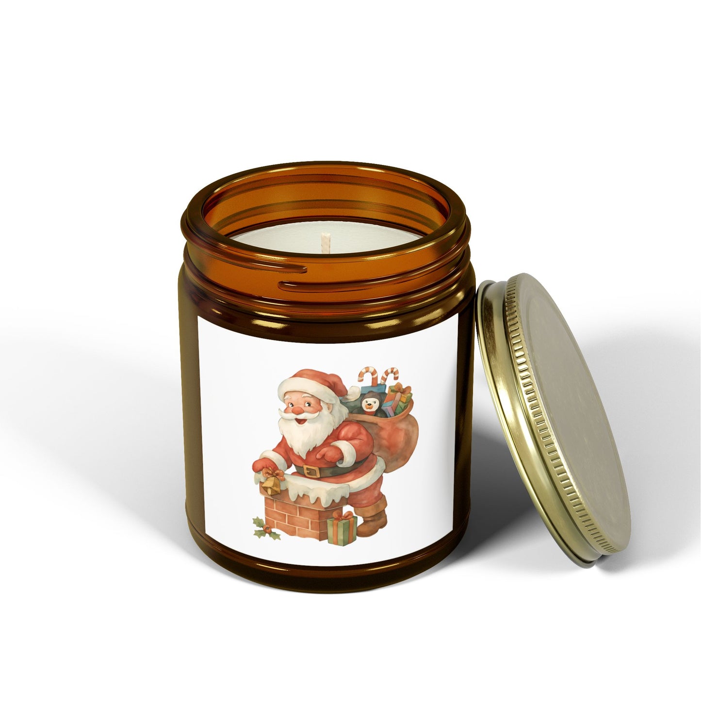 Christmas Scented Candles - Coconut Apricot Wax, Holiday Home Decor, Gift Idea for Friends, Relaxation, Festive Ambiance