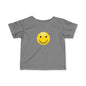 Cute Infant T-Shirt with Smiley Face, Baby Tee, Toddler Clothing, Personalized Gift, Cute Baby Outfit, Summer Wear