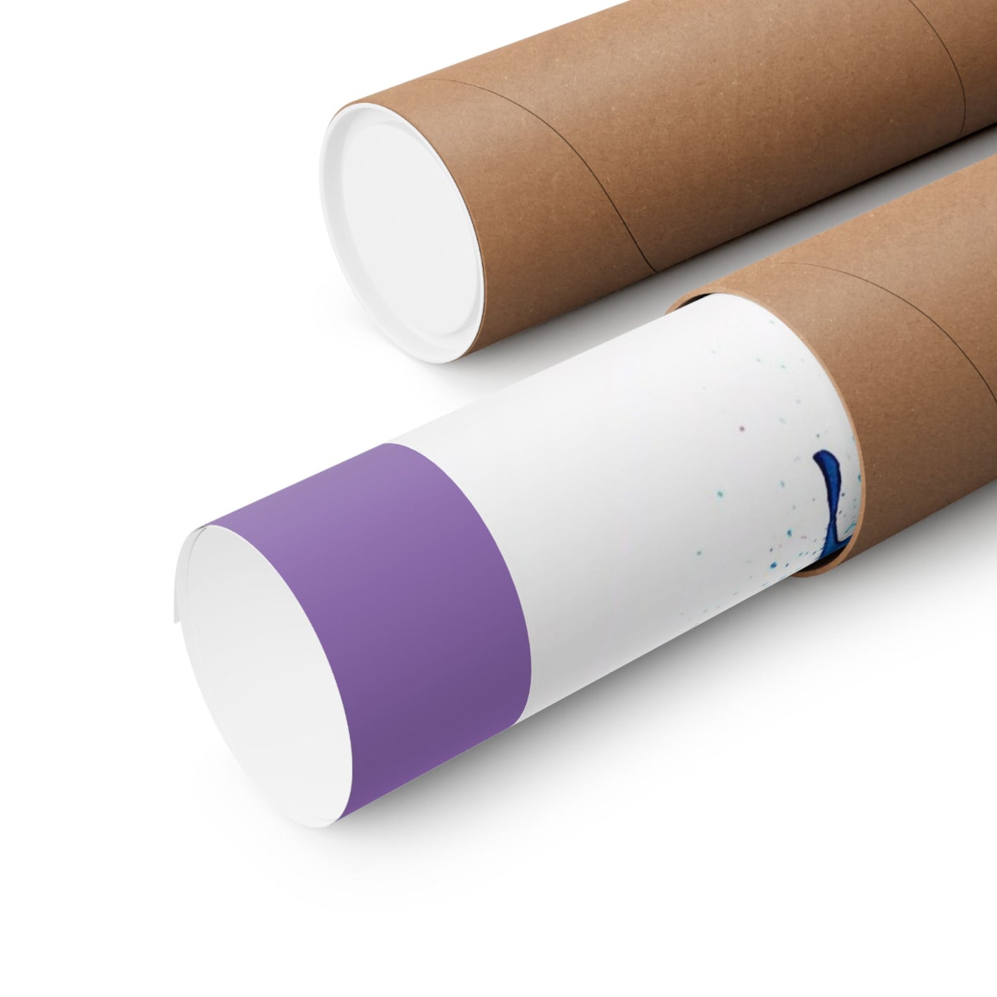 Butterfly Watercolor Matte Poster — Purple Vertical Art Print