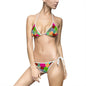 Vibrant Women's Bikini Swimsuit, Colorful Swimwear for Beach Days, Pool Parties, Summer Vacations, Gift for Her, Trendy Swim Style