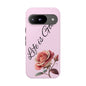 Roses & Positivity Phone Case - Floral Design, Life is Good, Tough Cases for Everyday Wear, Gift for Friends, Mother's Day, Spring [...]