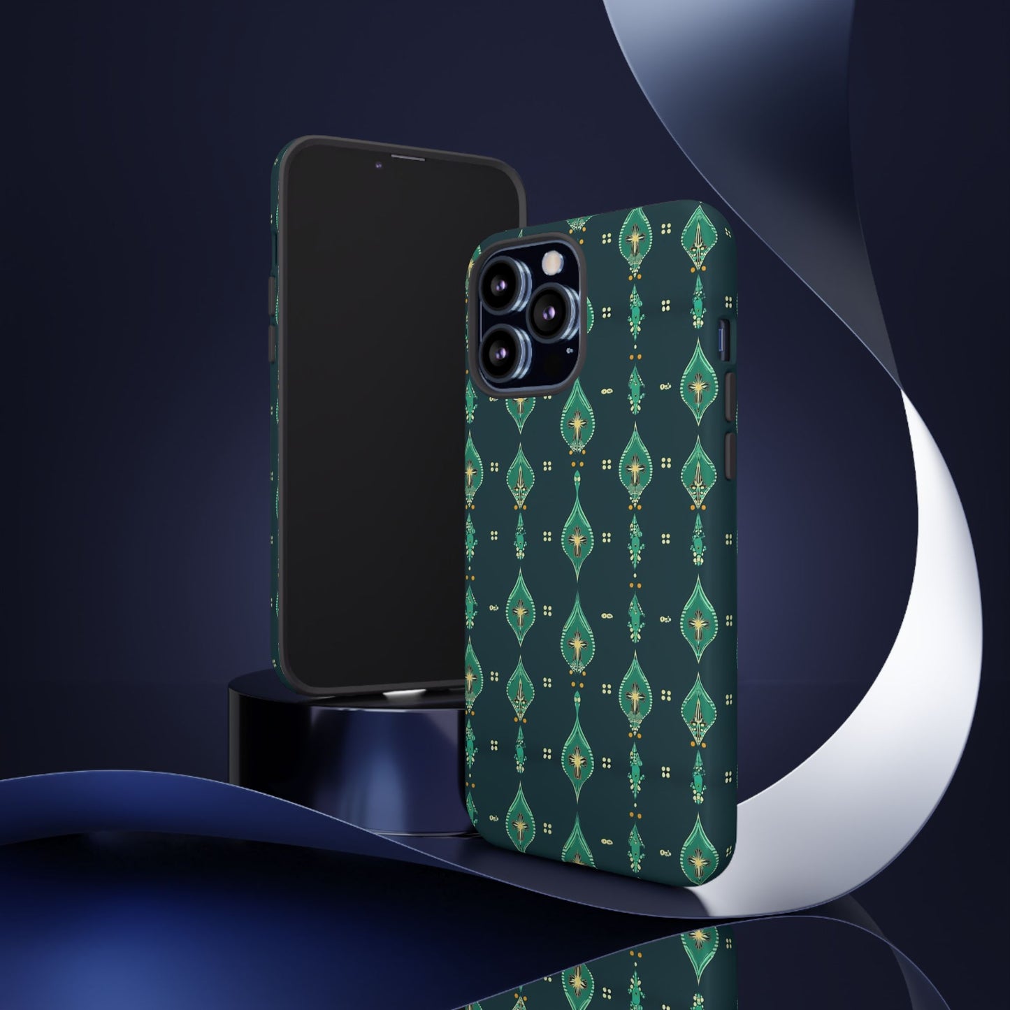 Emerald Boho Teardrop Phone Case
