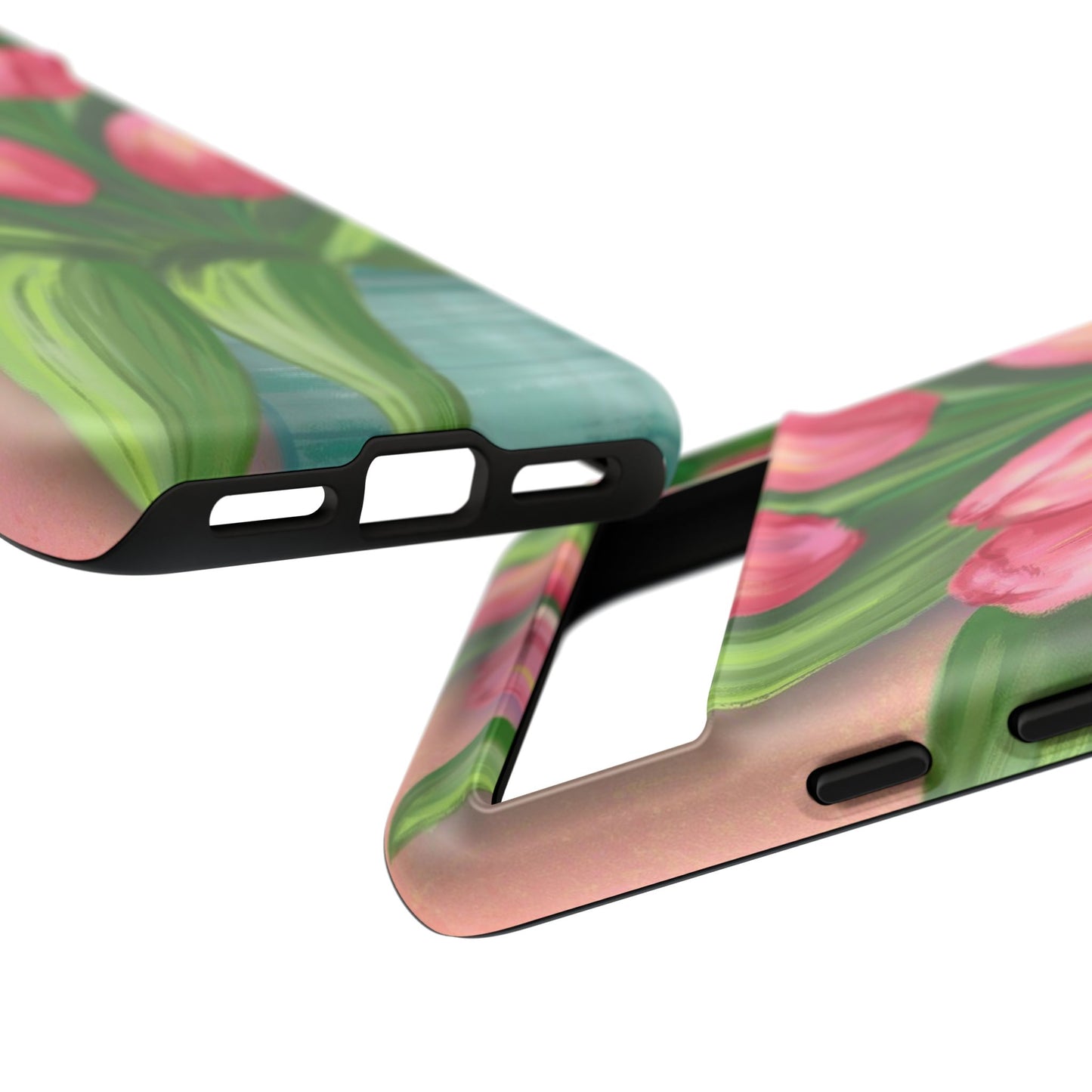 Floral Phone Case with Vibrant Tulips - Tough Cases for Garden Lovers, Spring Gifts, Nature Enthusiasts, Unique Gadget Accessories, [...]