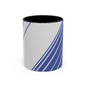 Elegant Stripe Accent Coffee Mug - Perfect for Gifts, Home Decor, Office, Birthdays, and Tea Lovers