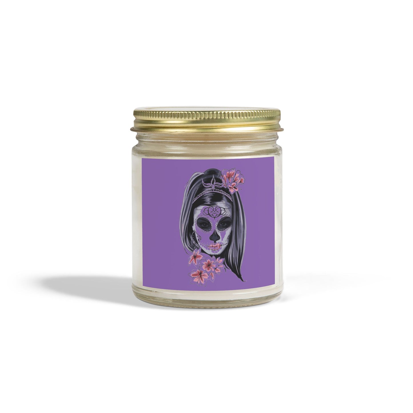 Day of the Dead Scented Candles, Coconut Apricot Wax, Spider Web Decor, Cozy Home Fragrance, Fall Decor, Gift for October