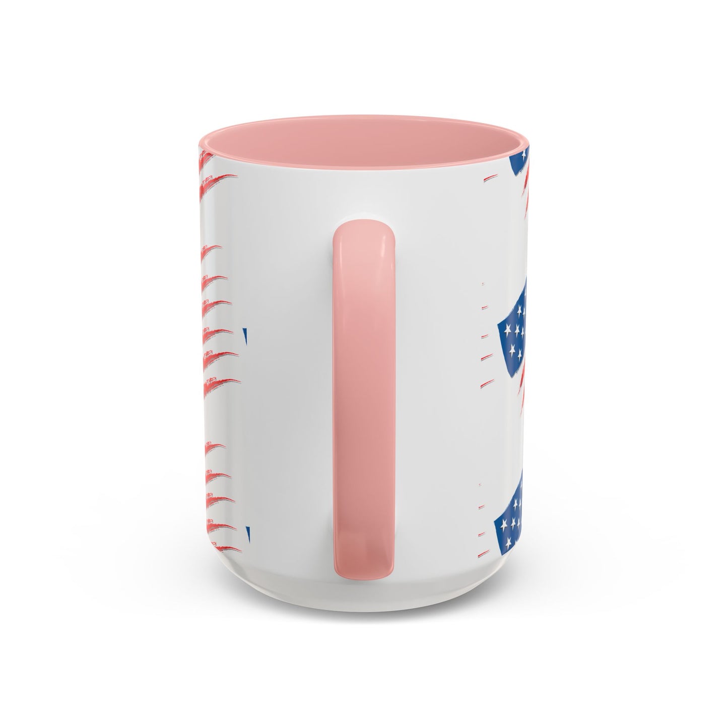 Patriotic Accent Coffee Mug | USA Flag Design, Perfect Gift for Veterans & Independence Day, Coffee Lover's Merchandise, Red White [...]