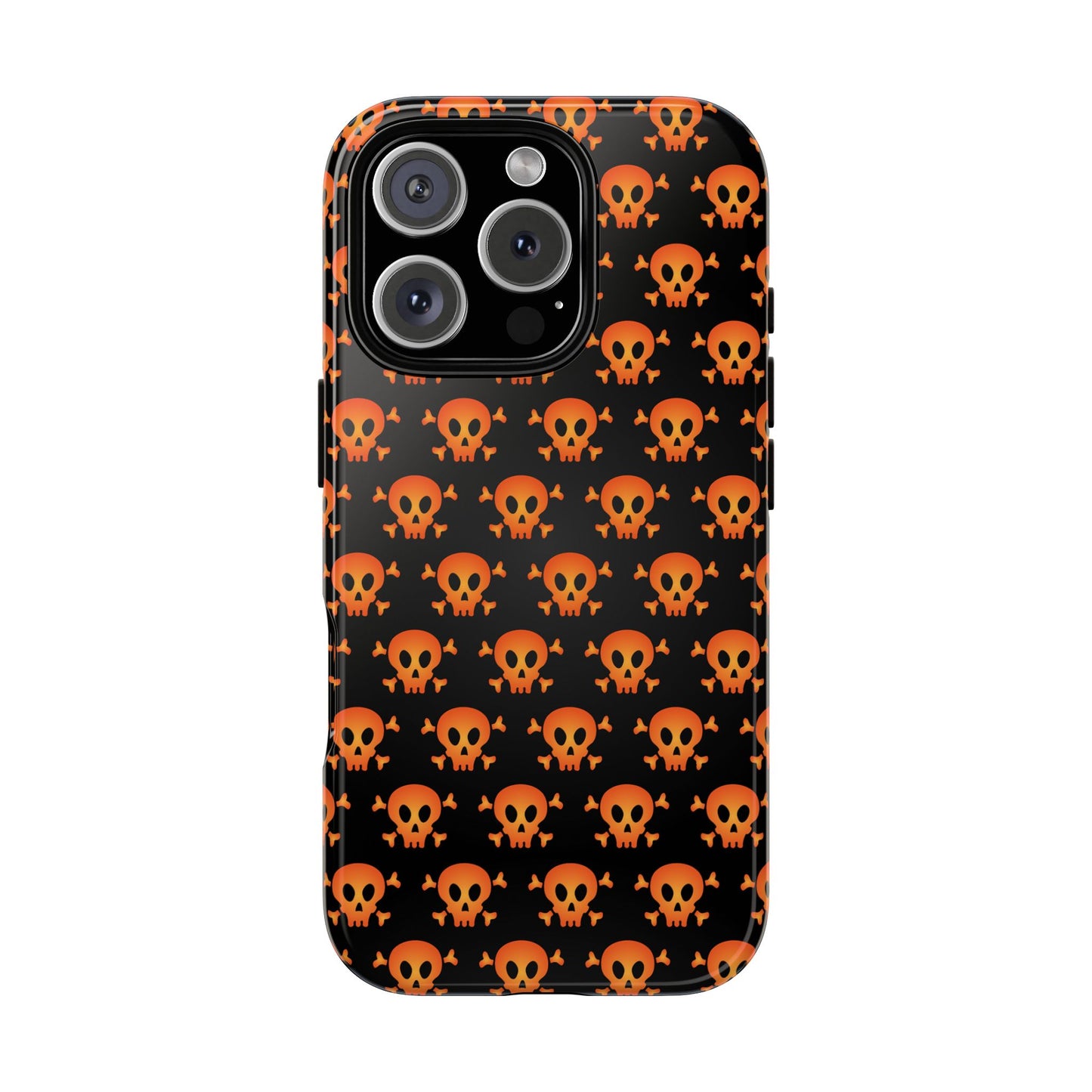 Halloween Skull Phone Case, Spooky Mobile Cover, Trick or Treat Accessory, Goth Gift, Skull Pattern Design