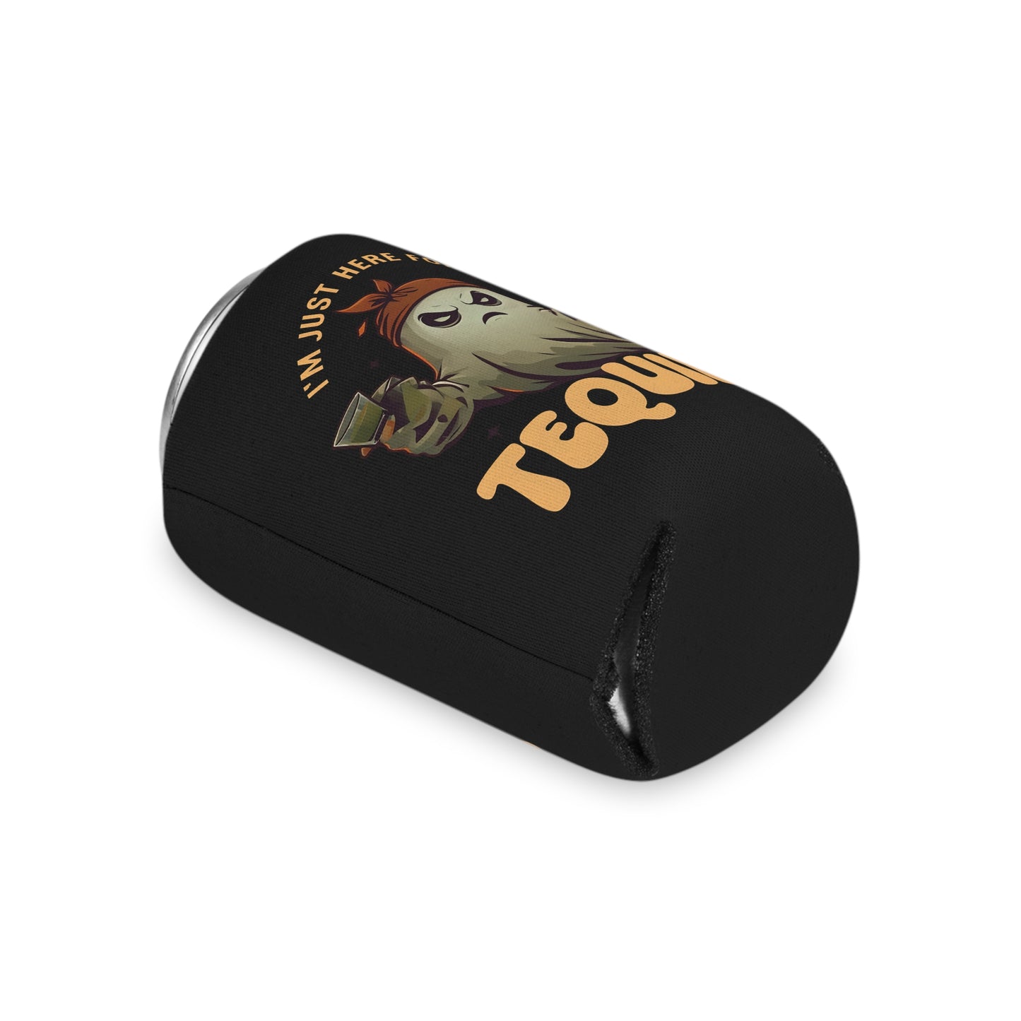 Ghostly Tequila Can Cooler, Funny Drink Holder, Party Favor, Summer BBQ, Gift for Tequila Lovers, Halloween Decor