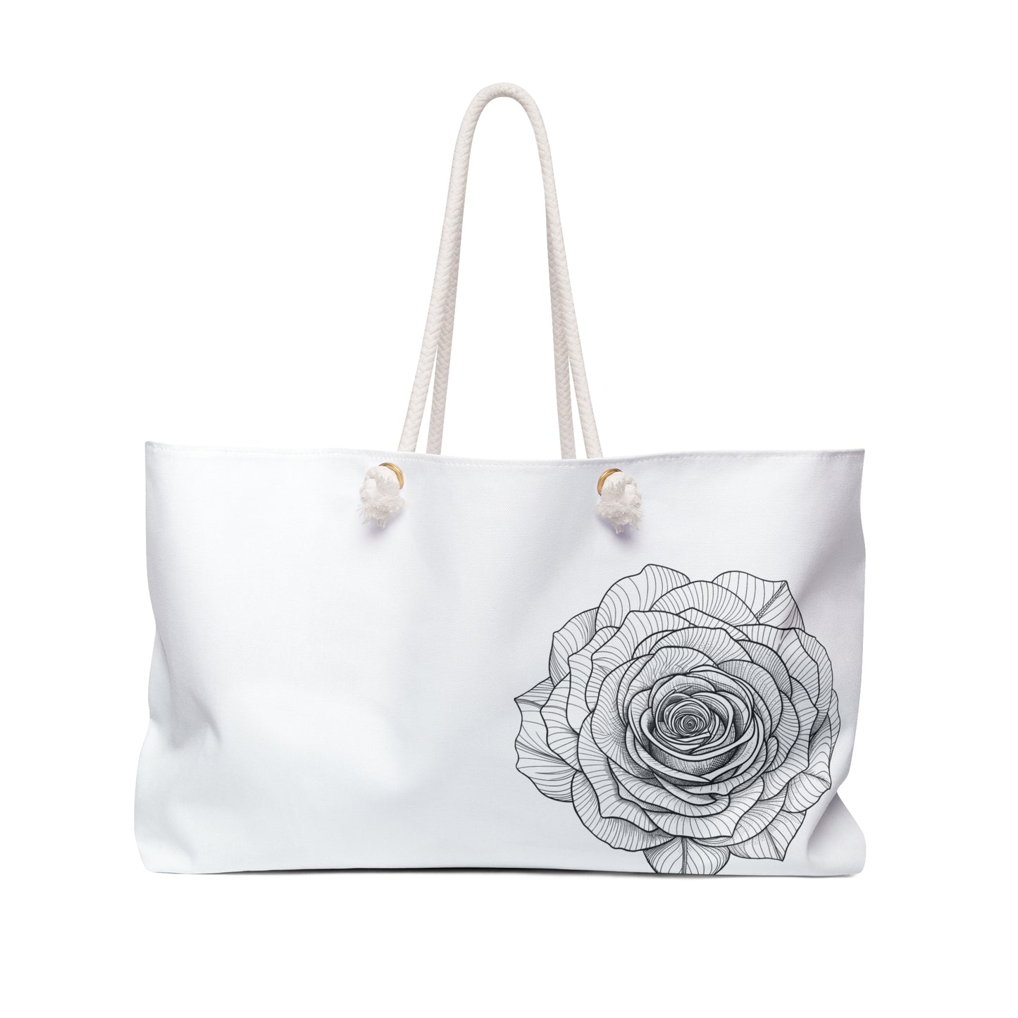 Elegant Floral Weekender Bag | Travel Tote | Perfect for Weekend Getaways, Beach Days, Birthdays, Holidays, and Travel