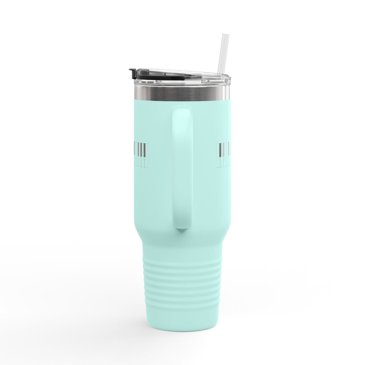 Piano-Themed Insulated Travel Mug, 40oz | Music Lover's Drinkware, Perfect Gift for Musicians, Coffee Mug, Travel Cup, Concert Essential