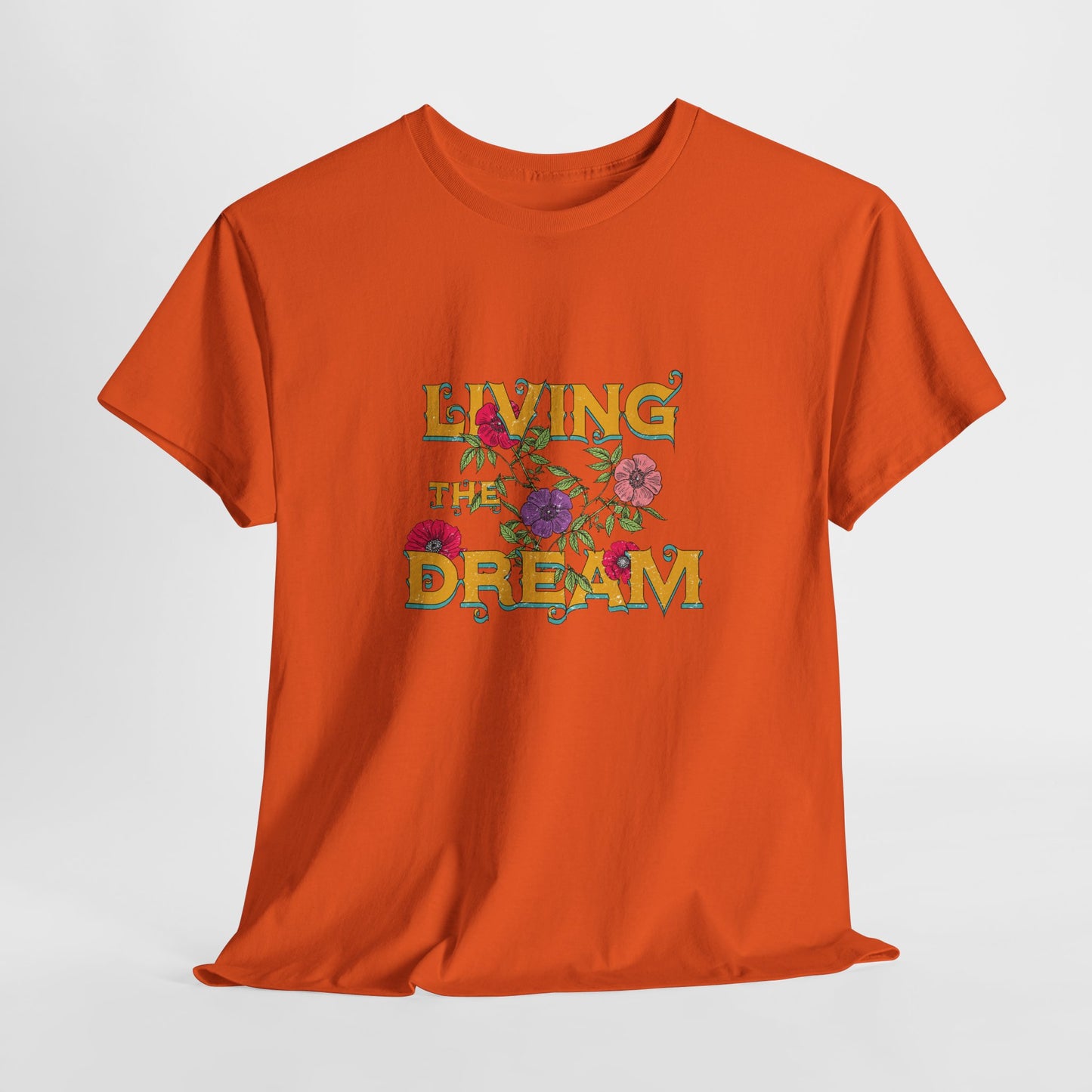 Living the Dream Floral Tee, Unisex Cotton T-Shirt, Inspirational Gift, Casual Everyday Wear, Flower Graphic Shirt, Summer Wardrobe [...]