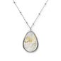 Elegant Marbled Oval Necklace, Statement Pendant, Boho Jewelry