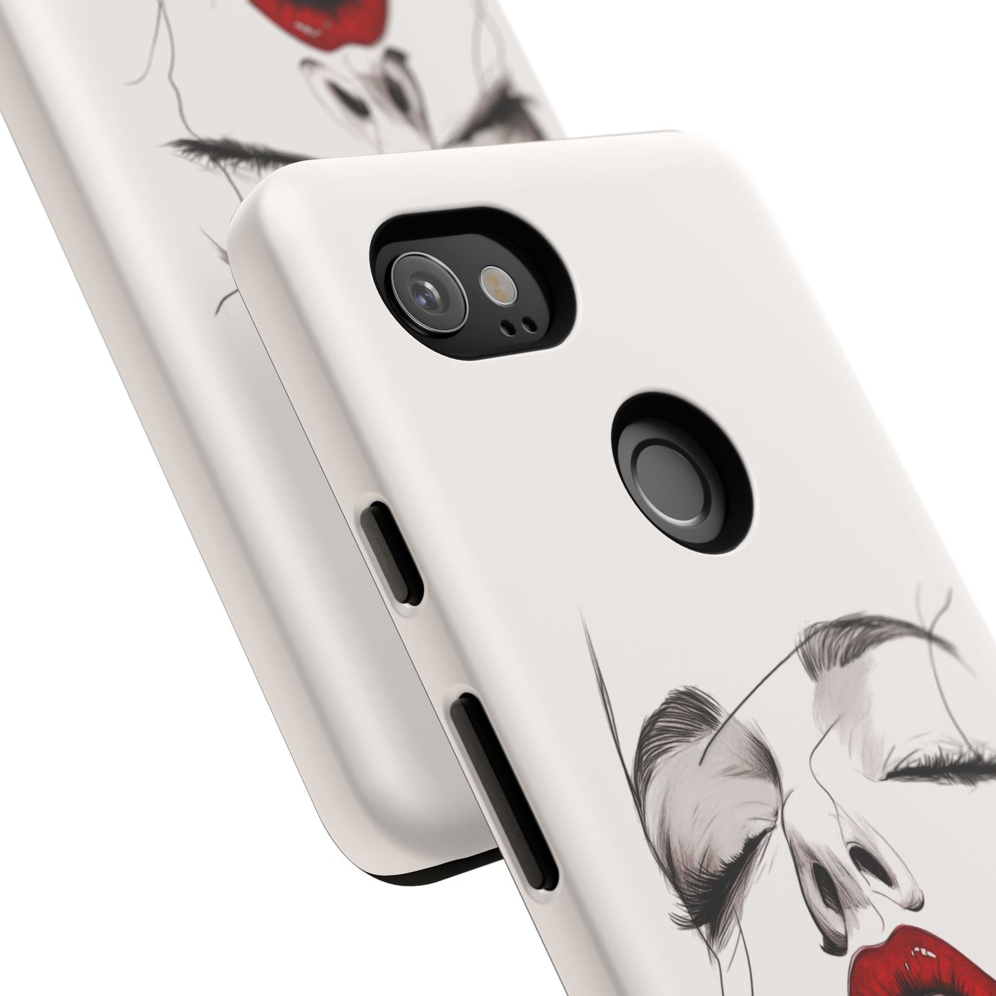 Stylish Phone Case with Artistic Lip Design, Femme Tech Accessory, Trendy Device Cover, Gift for Her, Unique Phone Accessories