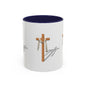 Faith-Inspired Accent Coffee Mug – Spiritual Gift for Christians, Religious Decor, Church Mug, Inspirational Drinkware