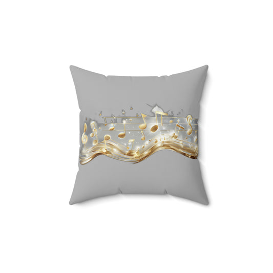 Musical Notes Decorative Pillow Perfect for Music Lovers, Home Decor, Throw Cushion