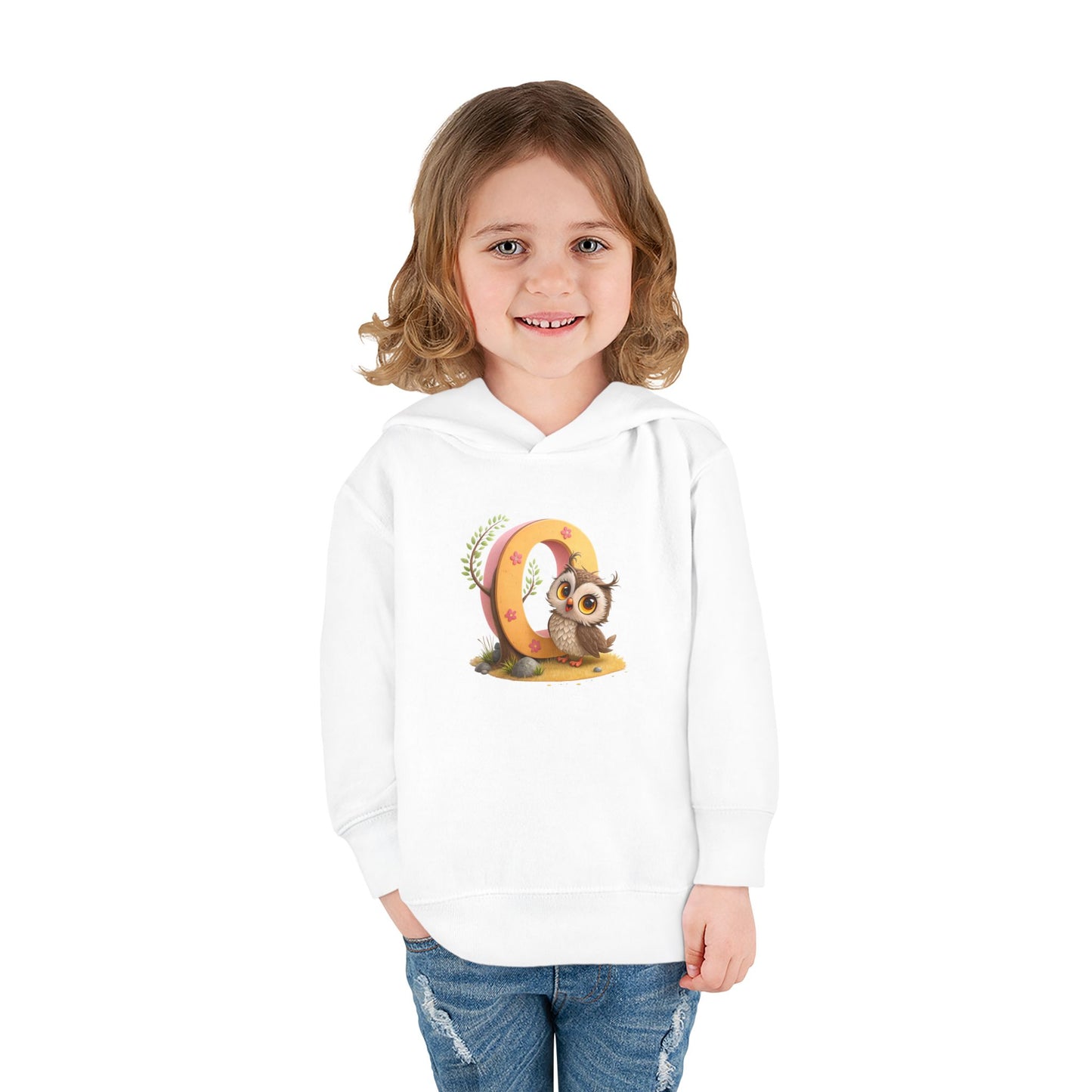 Adorable Toddler Owl Pullover Fleece Hoodie, Cute Kids Hoodie, Owl Design, Cozy Toddler Apparel, Perfect for Gifts and Playtime