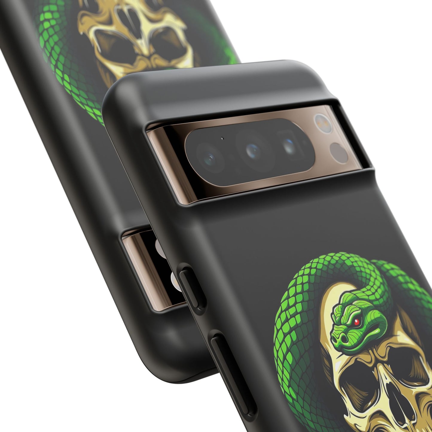 Skull & Snake Phone Case | Tough Cases, Protective Cover, Edgy Phone Accessories, Gothic Gift, Halloween Decor