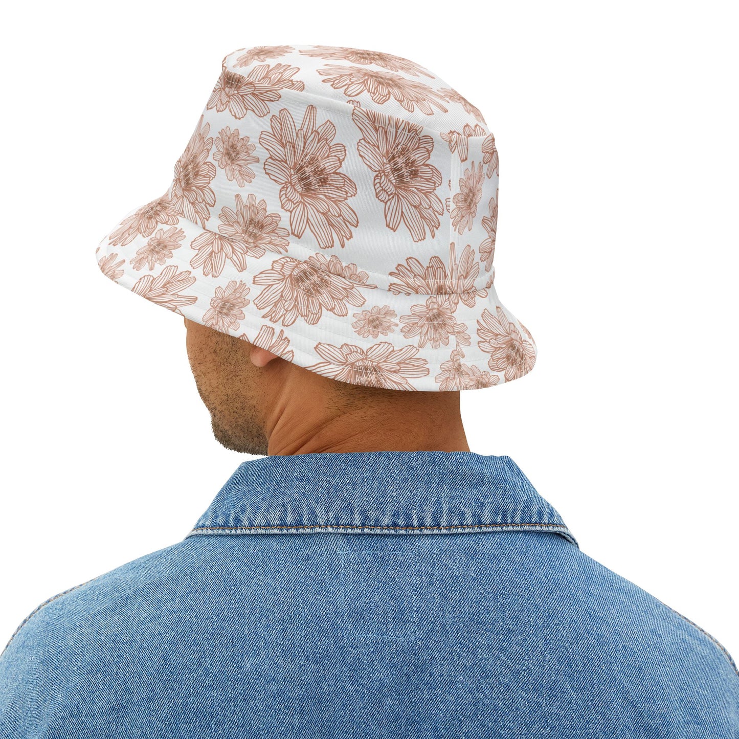 Boho Floral Bucket Hat - Summer Accessories, Beachwear, Sun Protection, Travel Hat, Festival Style