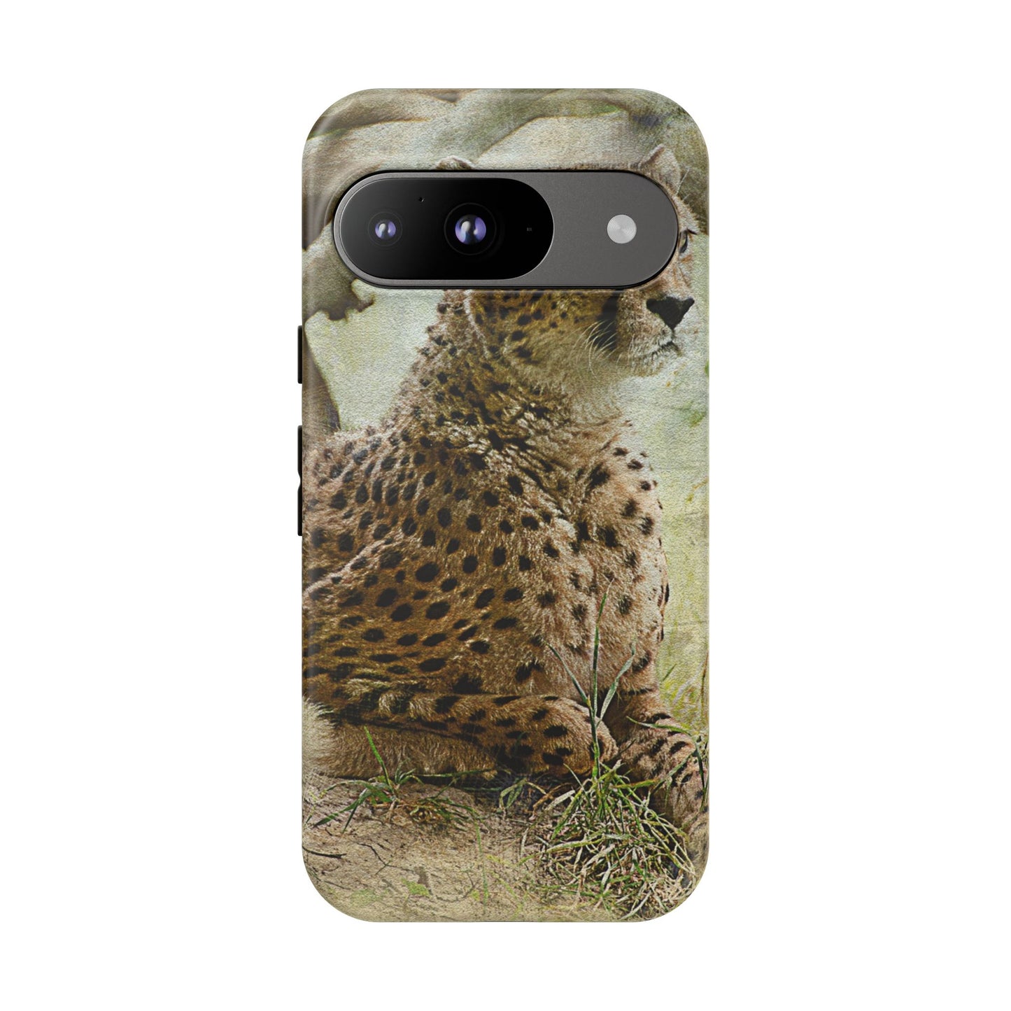Cheetah Phone Case, Tough Cases, Animal Lover Gift, Wildlife Protection, Eco-Friendly Mobile Cover, Unique Phone Accessory