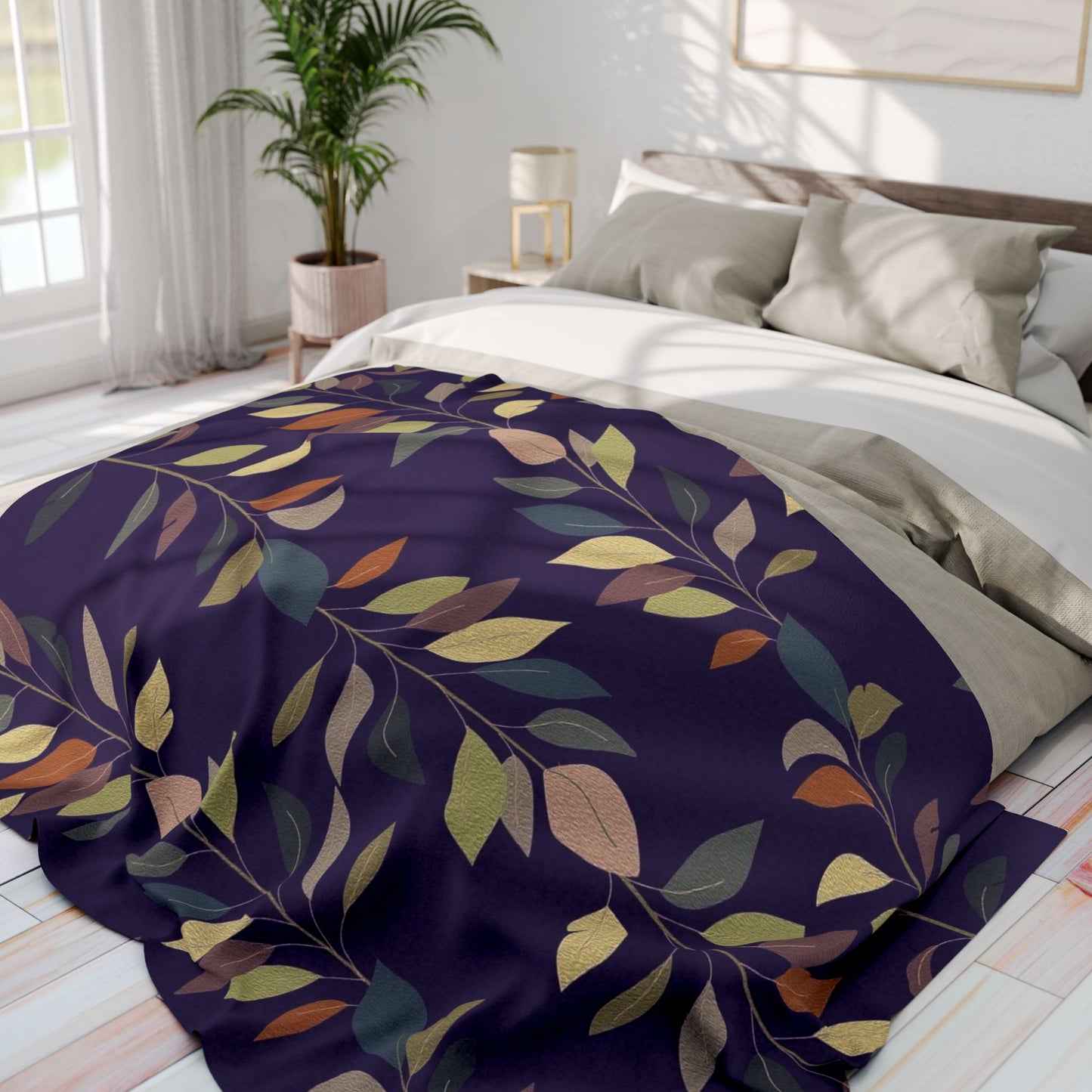 Cozy Floral Arctic Fleece Blanket | Perfect for Home Decor, Gift for Her, Warm Throw Blanket, Autumn Vibes, Snuggle Up